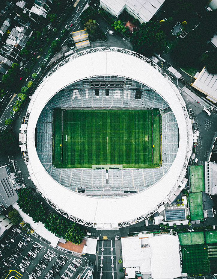 Two Football on the Ground